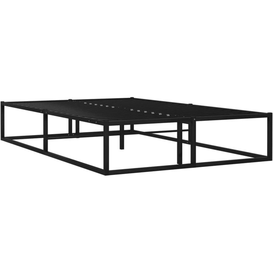 Bettgestell mit den Massen 120 x 200 cm in Schwarz