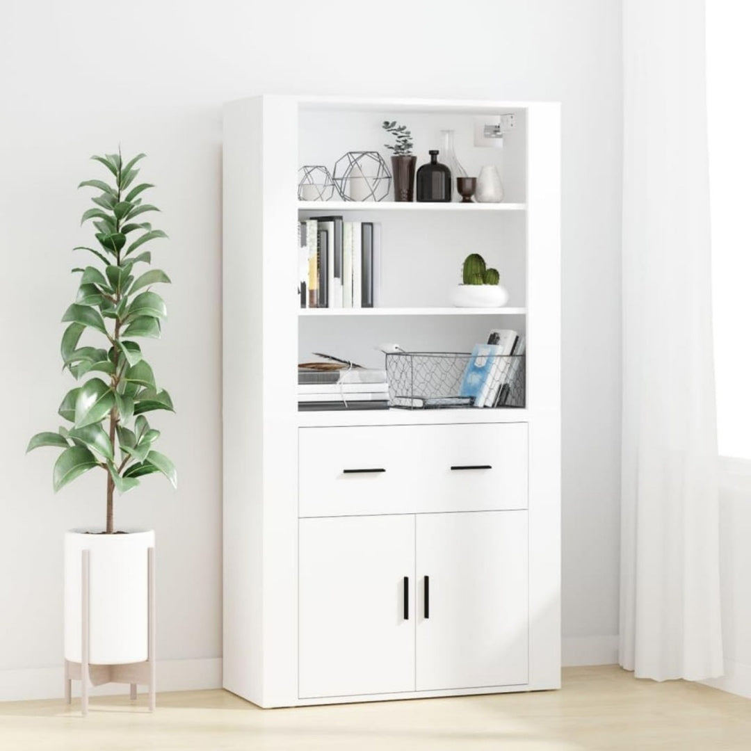 Sideboard in Weiss mit offenen Ablagen