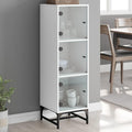Hochschrank aus Holzwerkstoff mit Glastueren
