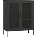 Anthrazit gibt dem Sideboard einen farblichen Akzent